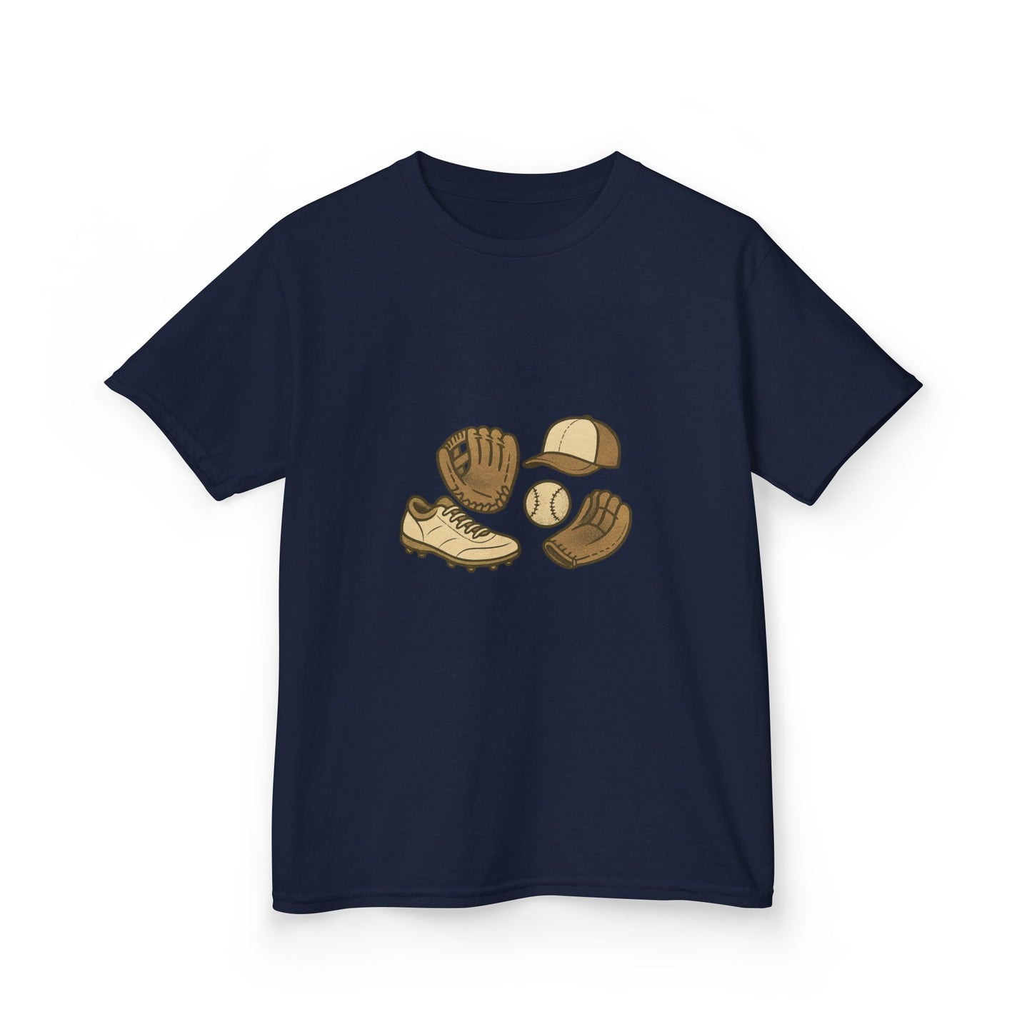Unisex- Kids Baseball Gear Tee, Child's Sports Shirt