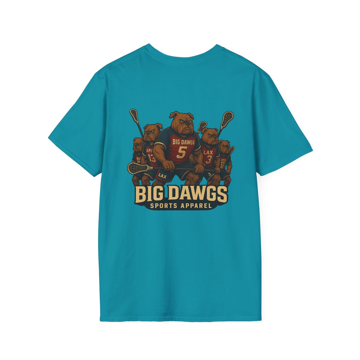 Women's Big Dawgs Sports T-Shirt Front & Back LOGO