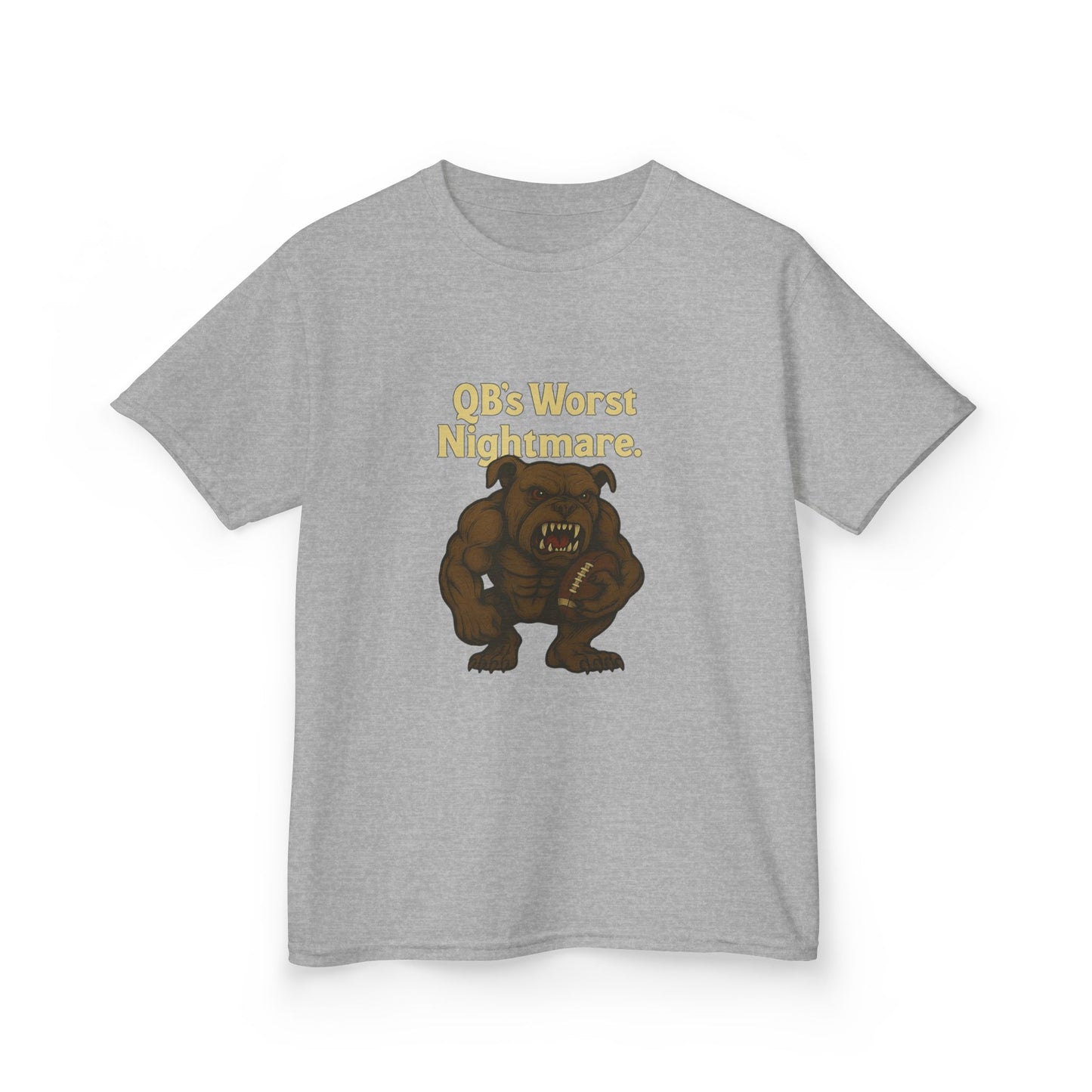 Kids Dawg T-Shirt- QB's Worst Nightmare, Playful Outfit
