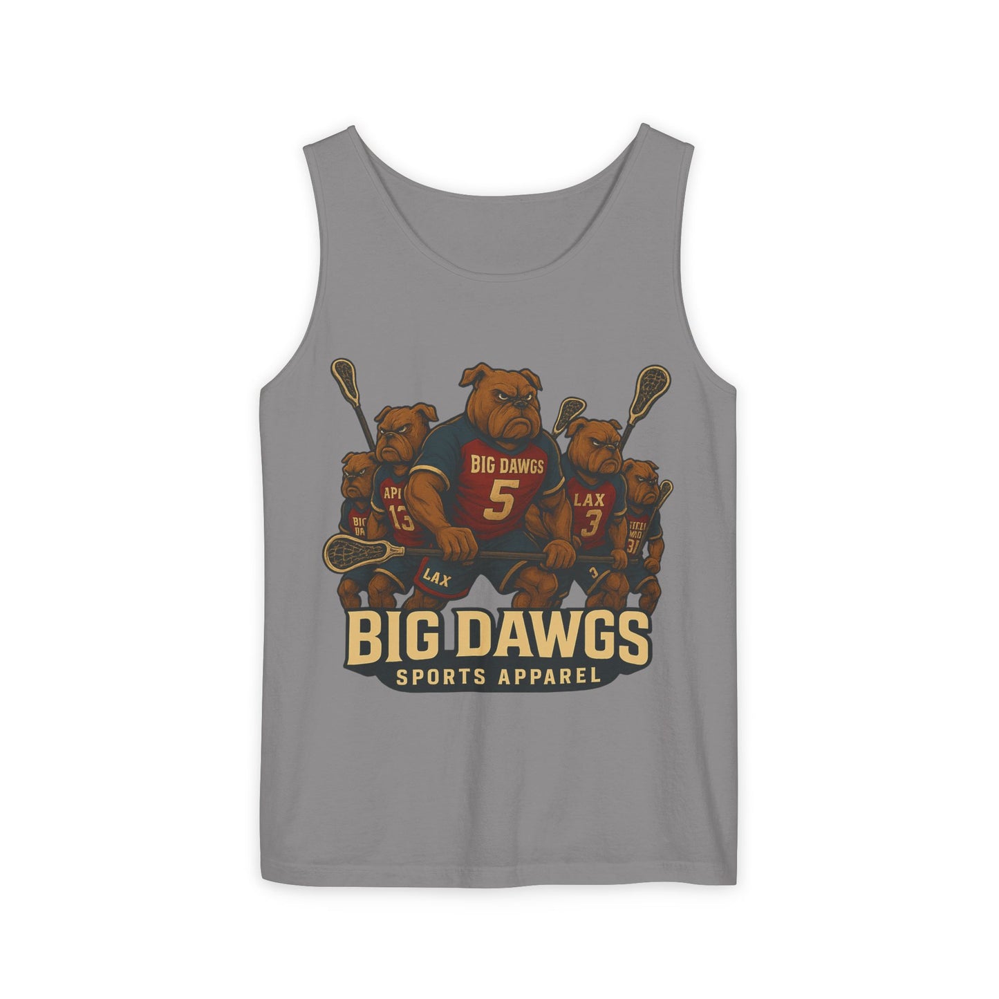 Big Dawgs Sports Apparel Tank Top - Men's Garment-Dyed Summer Wear, Perfect for Sports Fans, Casual Outings