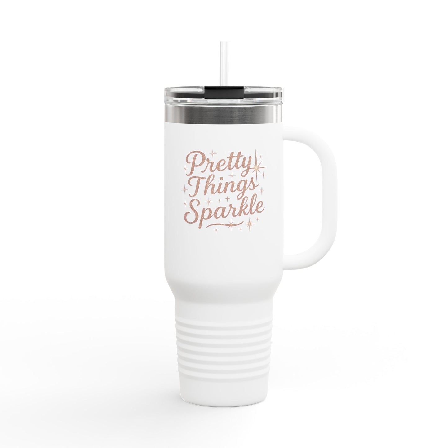 Insulated Travel Mug - 40oz, Pretty Things Sparkle Travel Cup, Perfect for Coffee Lovers, Gift for Birthdays and Holidays, [...]
