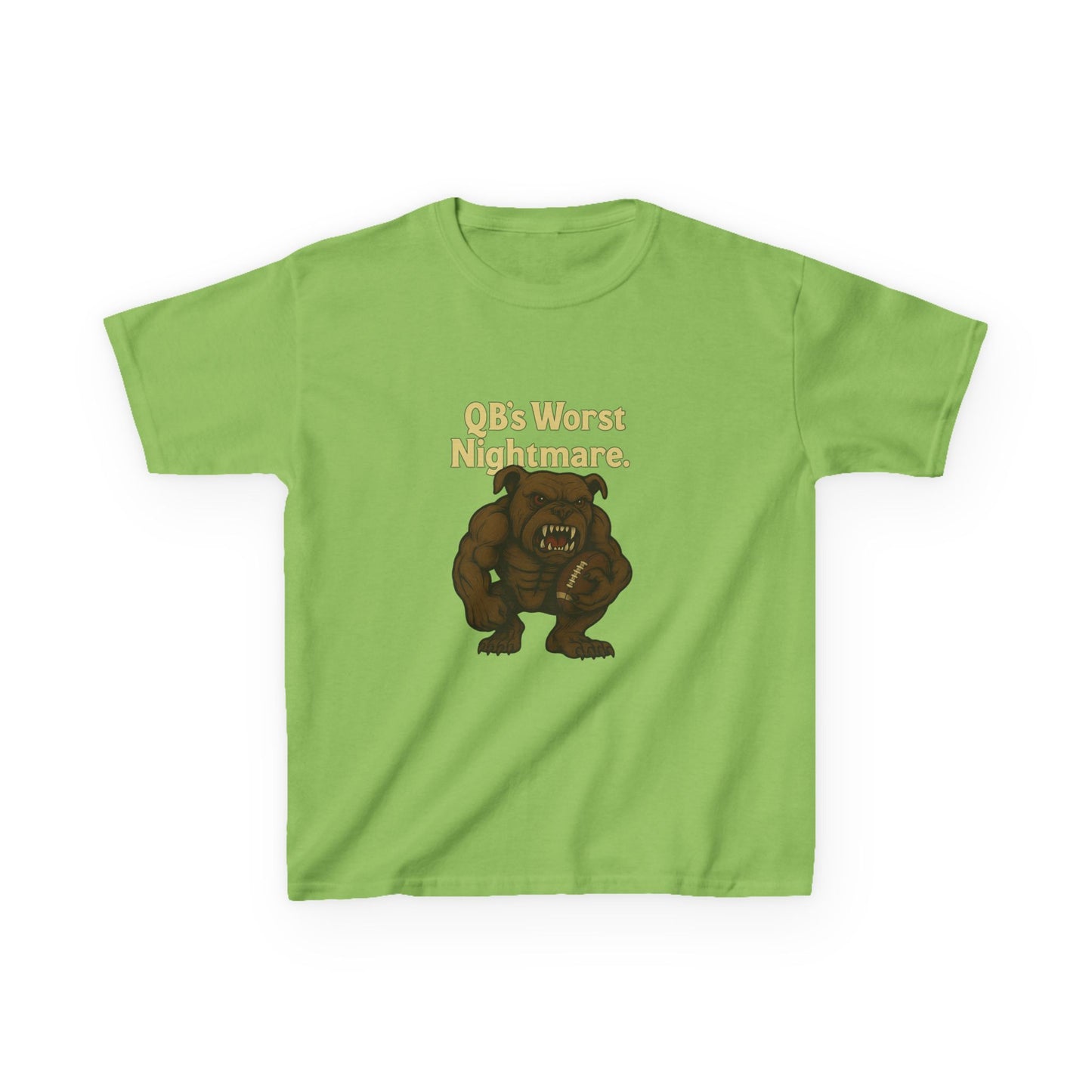 Kids Dawg T-Shirt- QB's Worst Nightmare, Playful Outfit