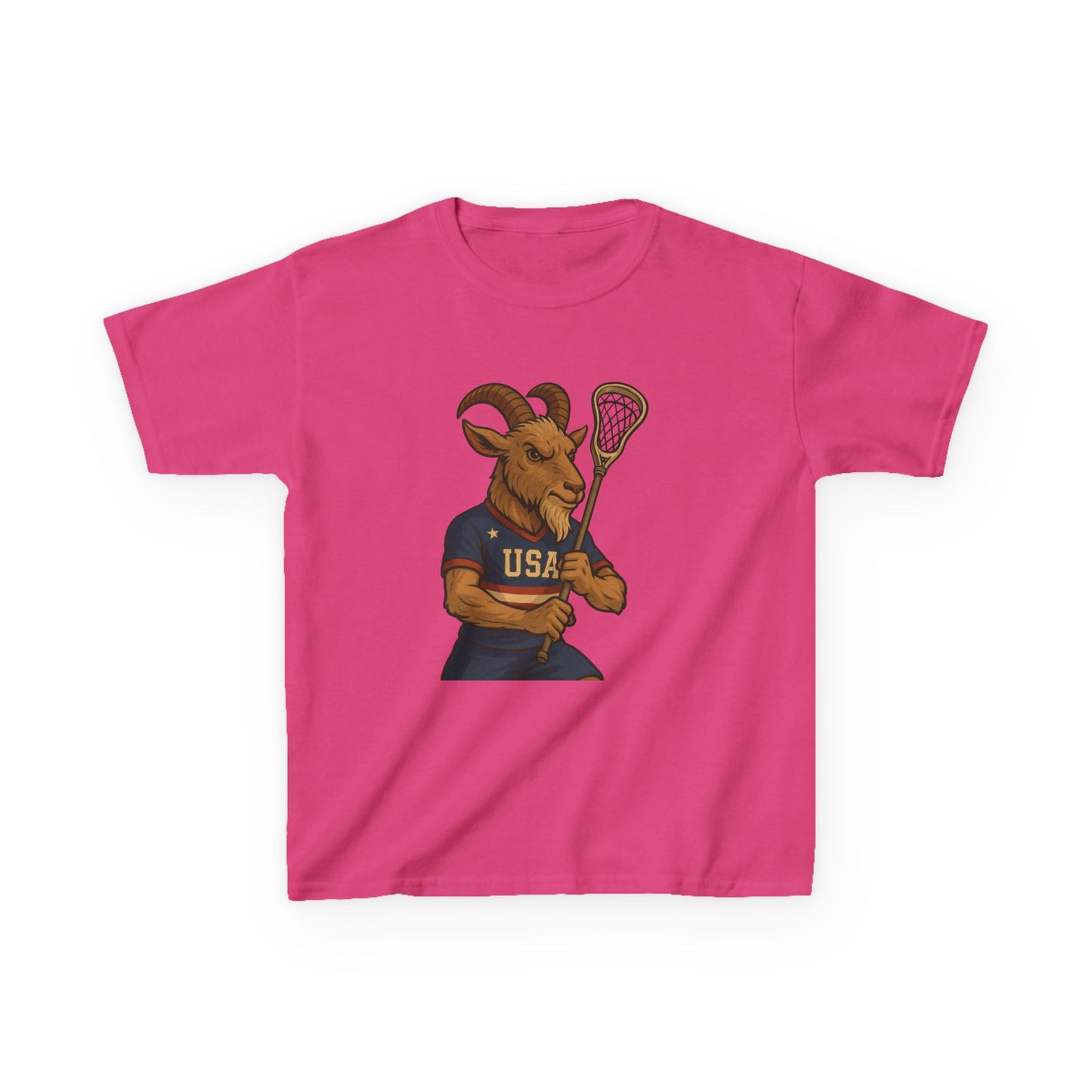 Kid's USA Lacrosse Kids Heavy Cotton™ Tee, Boy/Girl Youth Sports Shirt