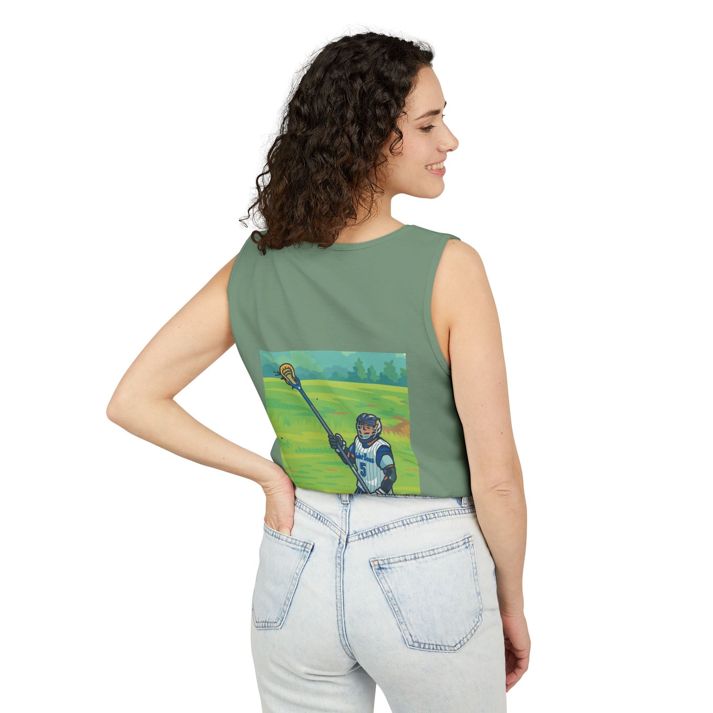women's Lacrosse Tank Top, Front & Back