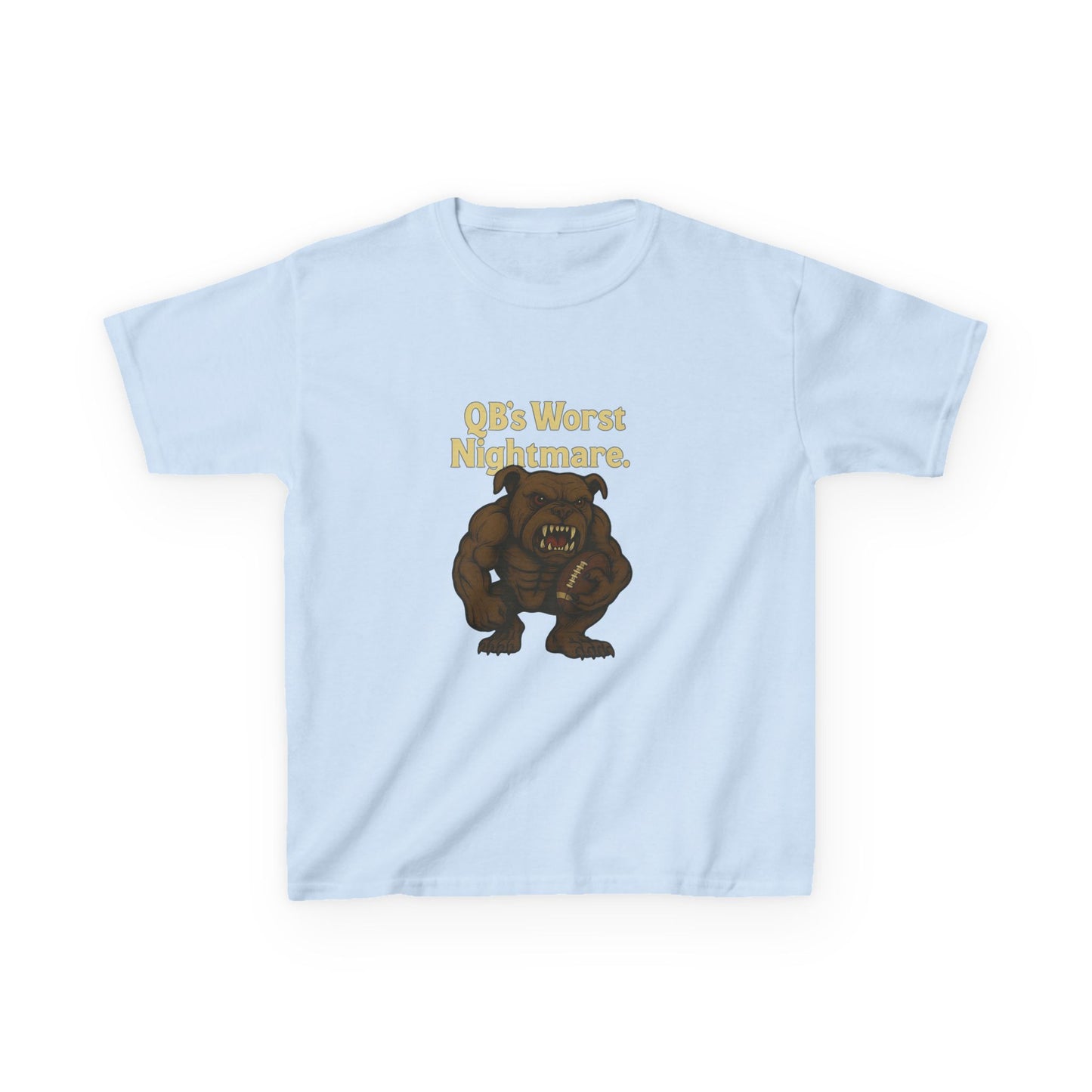 Kids Dawg T-Shirt- QB's Worst Nightmare, Playful Outfit