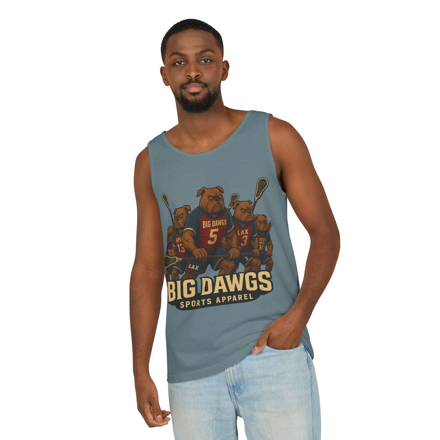 Big Dawgs Sports Apparel Tank Top - Men's Garment-Dyed Summer Wear, Perfect for Sports Fans, Casual Outings