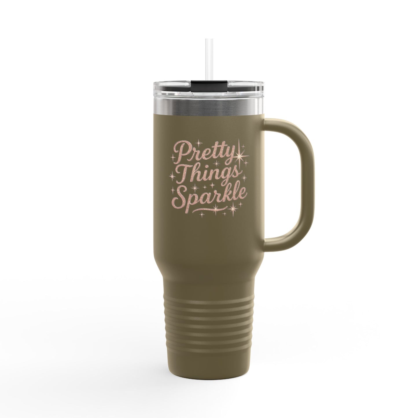 Insulated Travel Mug - 40oz, Pretty Things Sparkle Travel Cup, Perfect for Coffee Lovers, Gift for Birthdays and Holidays, [...]