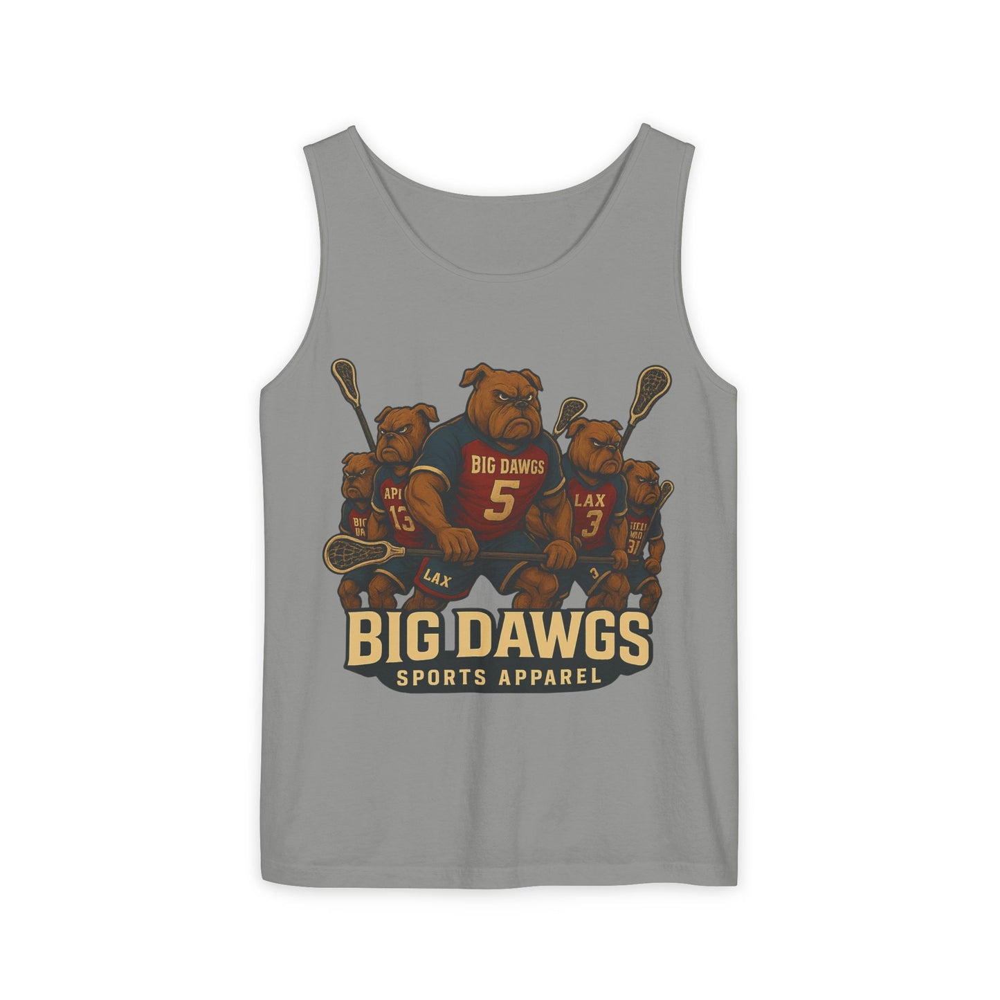 Big Dawgs Sports Apparel Tank Top - Men's Garment-Dyed Summer Wear, Perfect for Sports Fans, Casual Outings