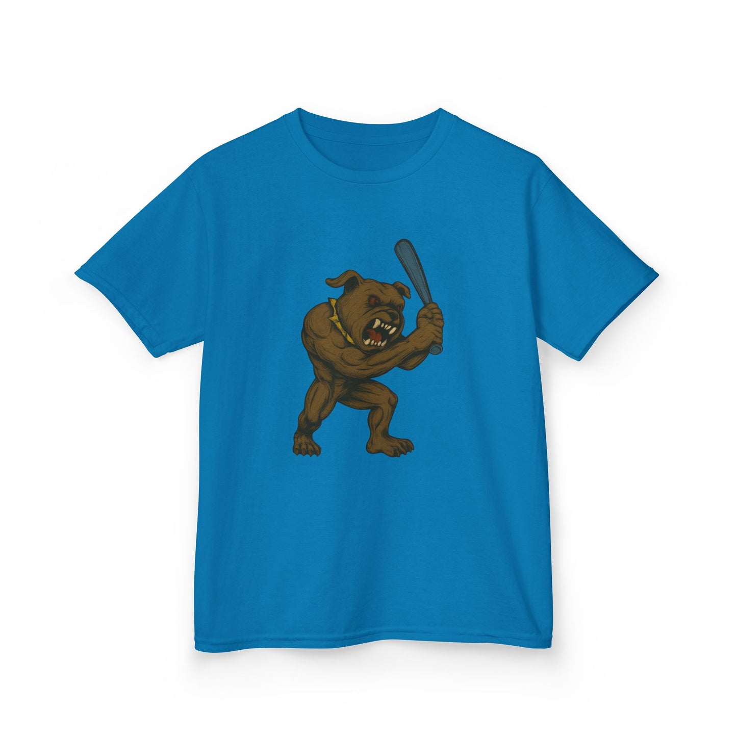Kids Baseball Graphic Tee with Fun Dawg Design, Unisex,  Cool Casual Wear