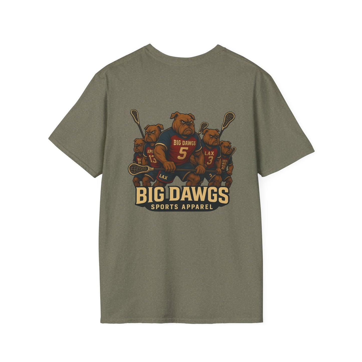 Women's Big Dawgs Sports T-Shirt Front & Back LOGO