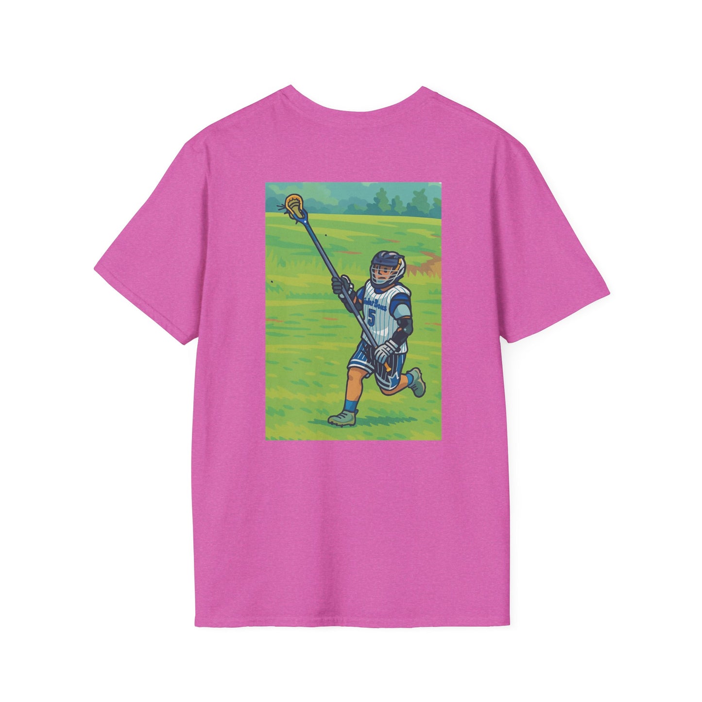 Women's Lacrosse T-Shirt, Front & Back