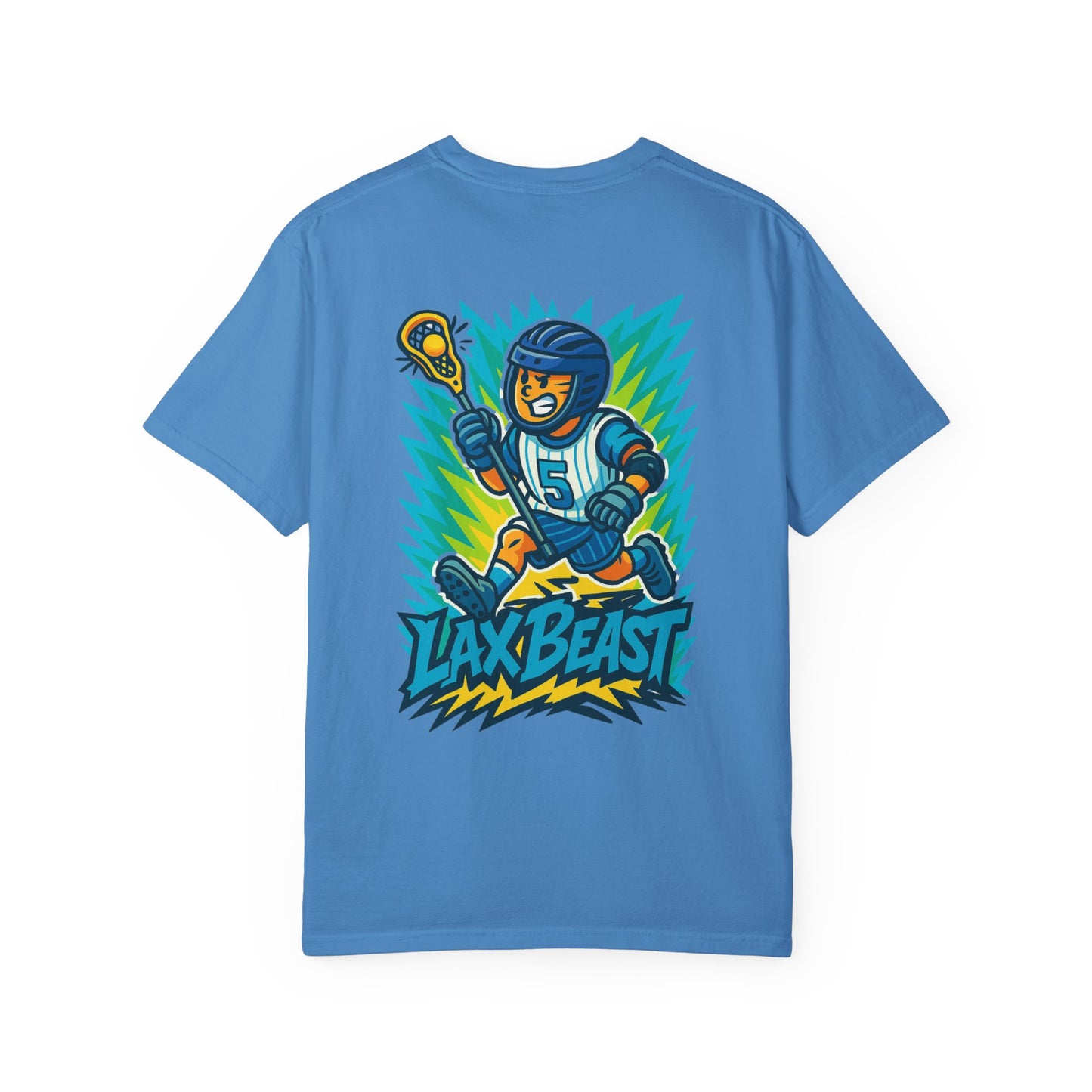 Men's T-shirt with Lax Beast Design- Front & Back