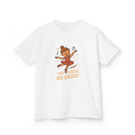 Girls T-shirt- Tiny Dancer Kids Tee - Fun Cotton T-Shirt for Young Dancers