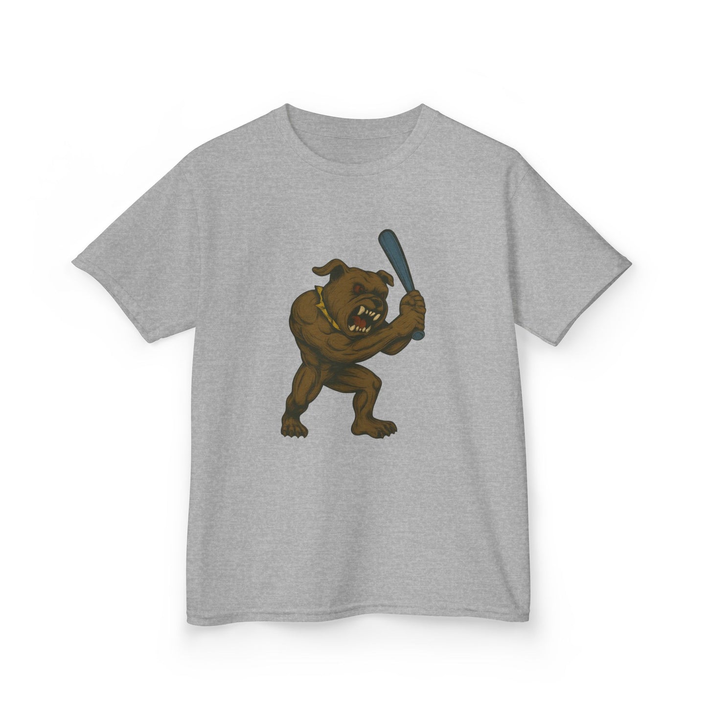 Kids Baseball Graphic Tee with Fun Dawg Design, Unisex,  Cool Casual Wear