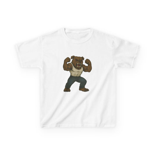 Kids Muscle Dawg Tee - Fun Graphic T-Shirt for Boys and Girls