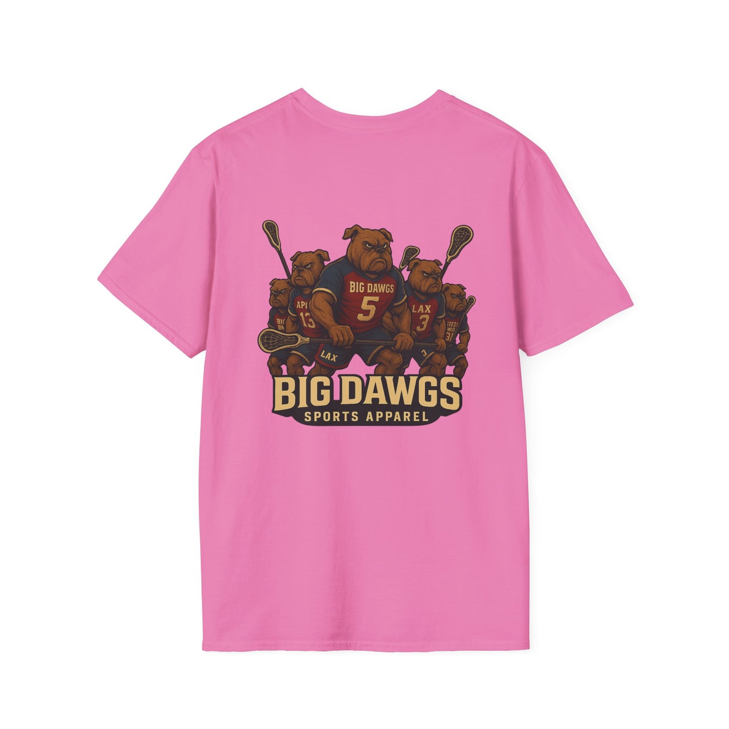 Women's Big Dawgs Sports T-Shirt Front & Back LOGO