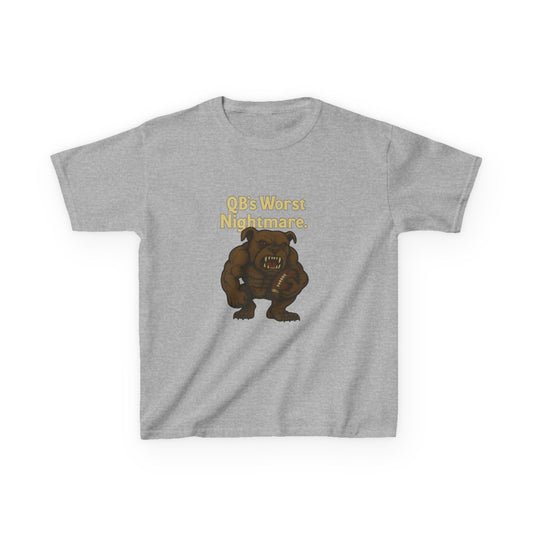 Kids Dawg T-Shirt- QB's Worst Nightmare, Playful Outfit
