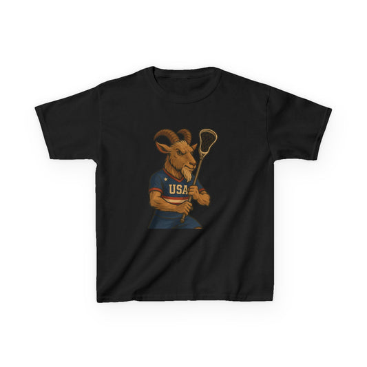 Kid's USA Lacrosse Kids Heavy Cotton™ Tee, Boy/Girl Youth Sports Shirt