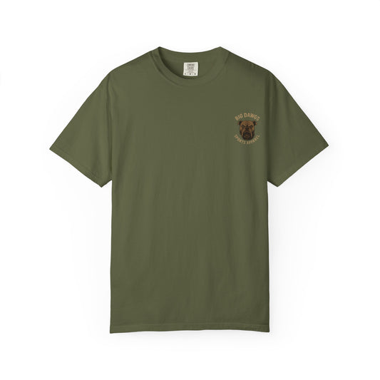 Men's Big Dawgs Big Hit Football T-Shirt Front And Back