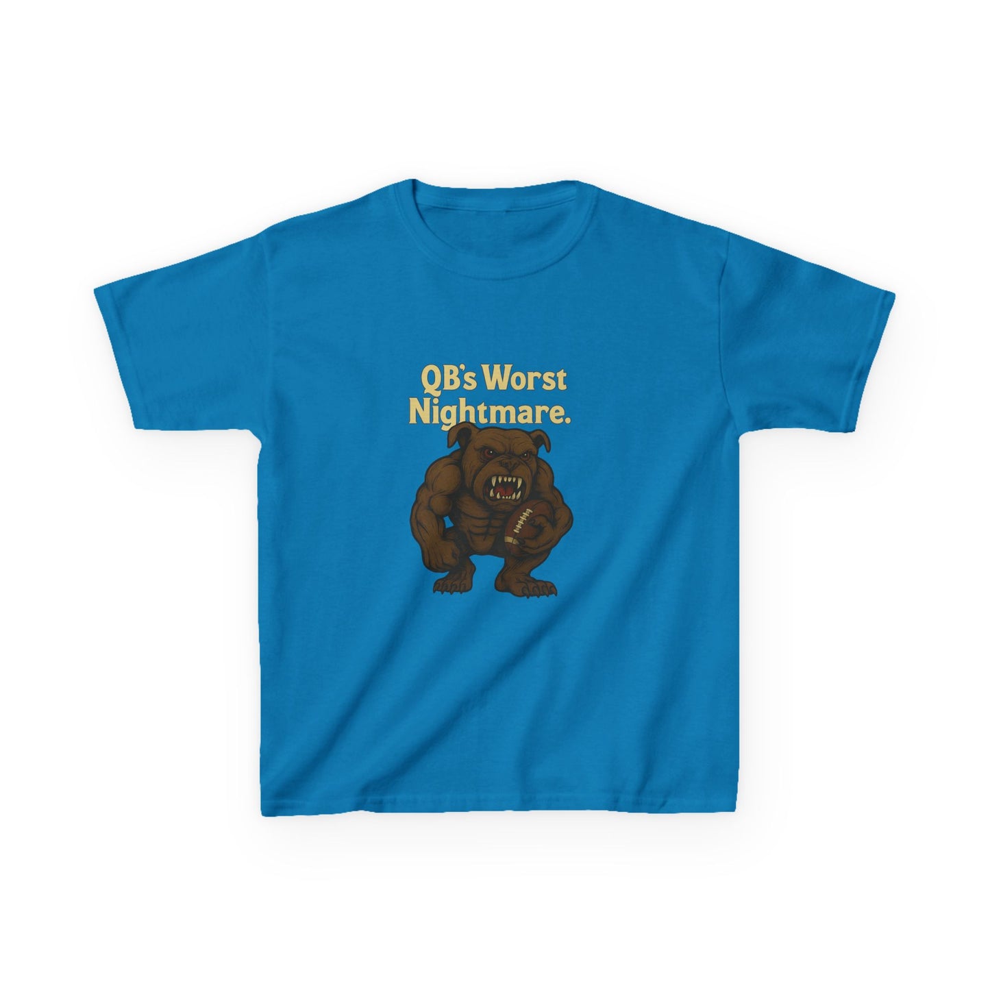 Kids Dawg T-Shirt- QB's Worst Nightmare, Playful Outfit