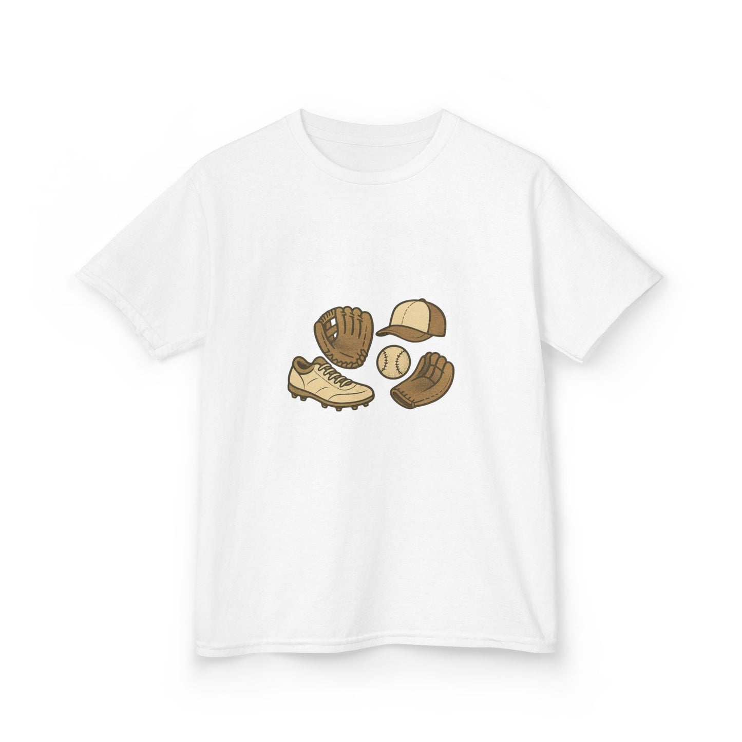 Unisex- Kids Baseball Gear Tee, Child's Sports Shirt