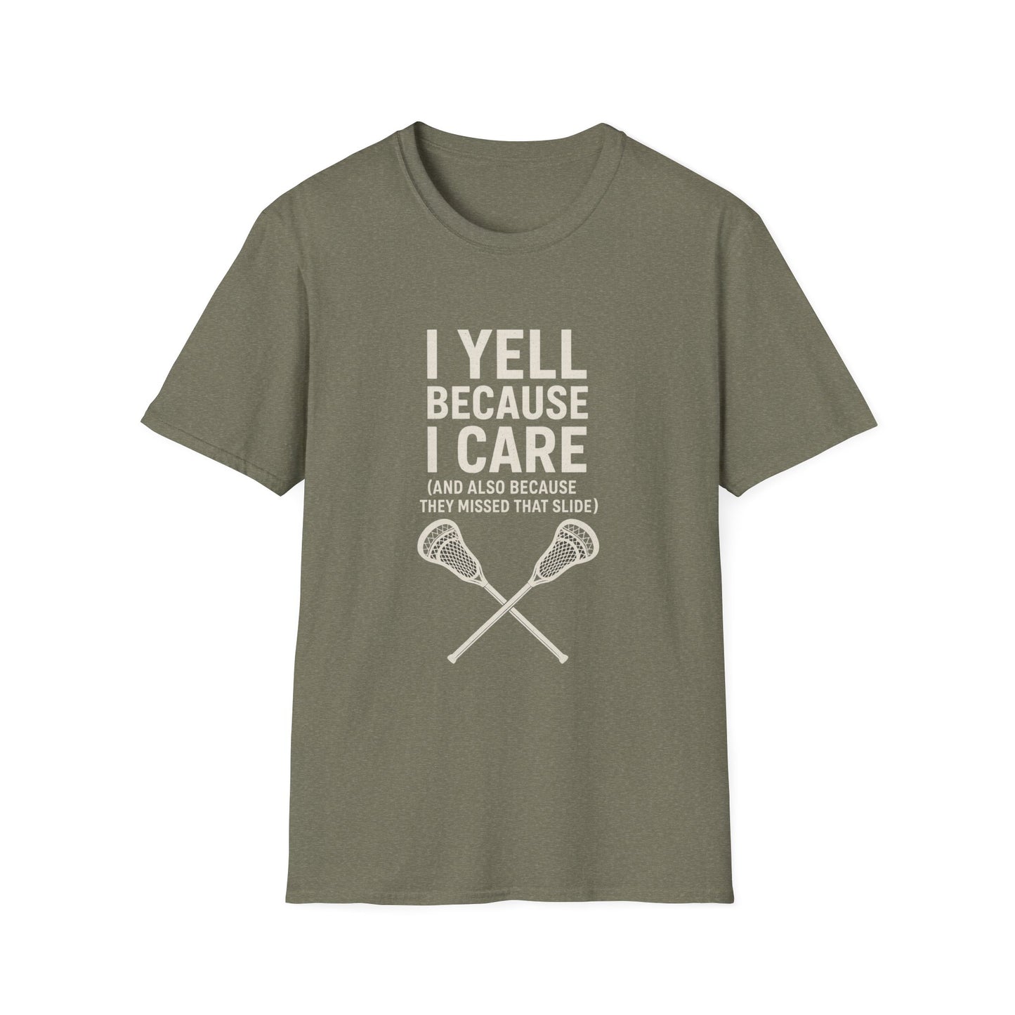 Women's Lacrosse T-Shirt - I Yell Because I Care