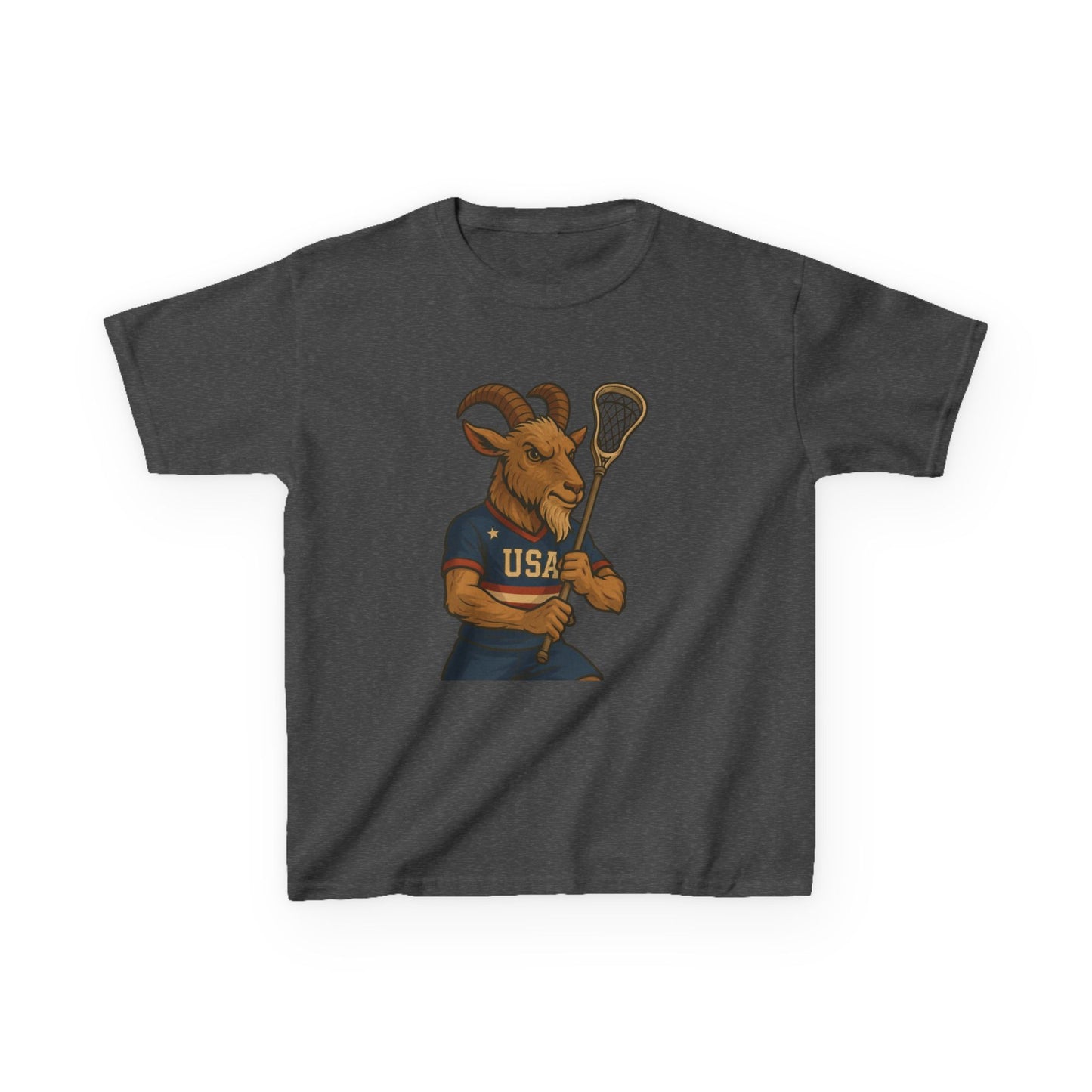 Kid's USA Lacrosse Kids Heavy Cotton™ Tee, Boy/Girl Youth Sports Shirt