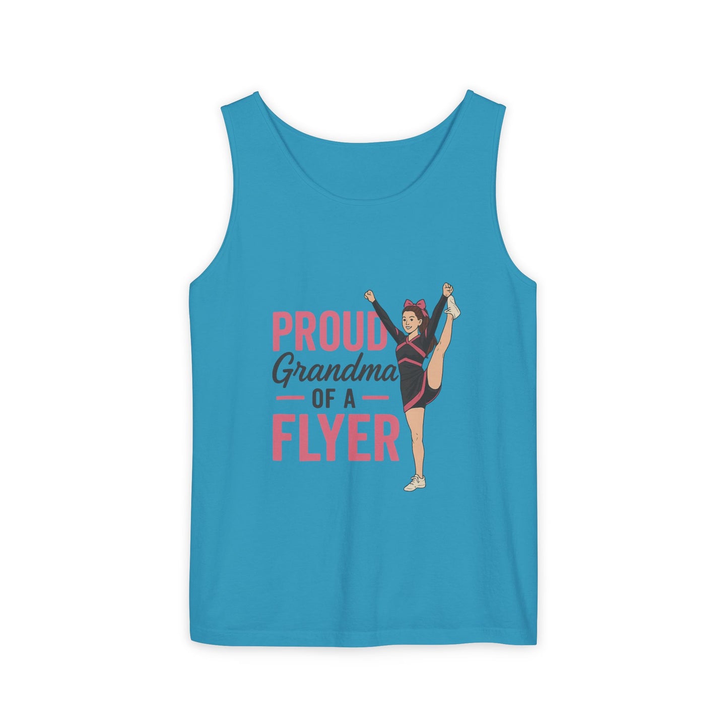 Women's Proud Grandma Tank Top, Cute Tank for Cheer Grandmas