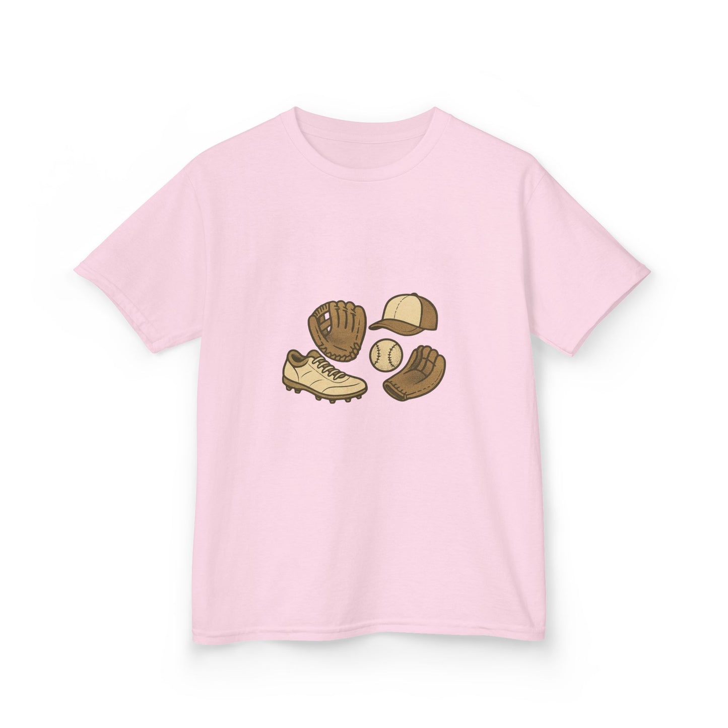 Unisex- Kids Baseball Gear Tee, Child's Sports Shirt