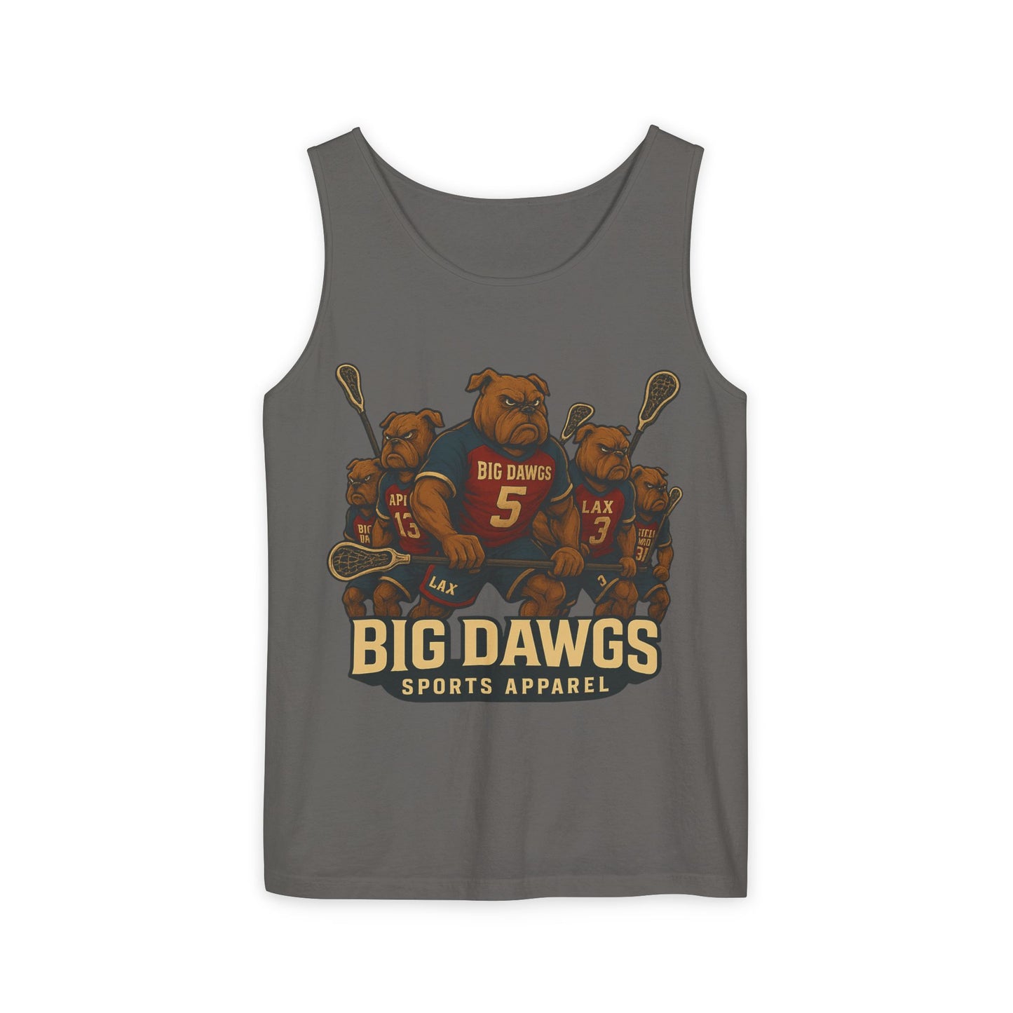 Big Dawgs Sports Apparel Tank Top - Men's Garment-Dyed Summer Wear, Perfect for Sports Fans, Casual Outings