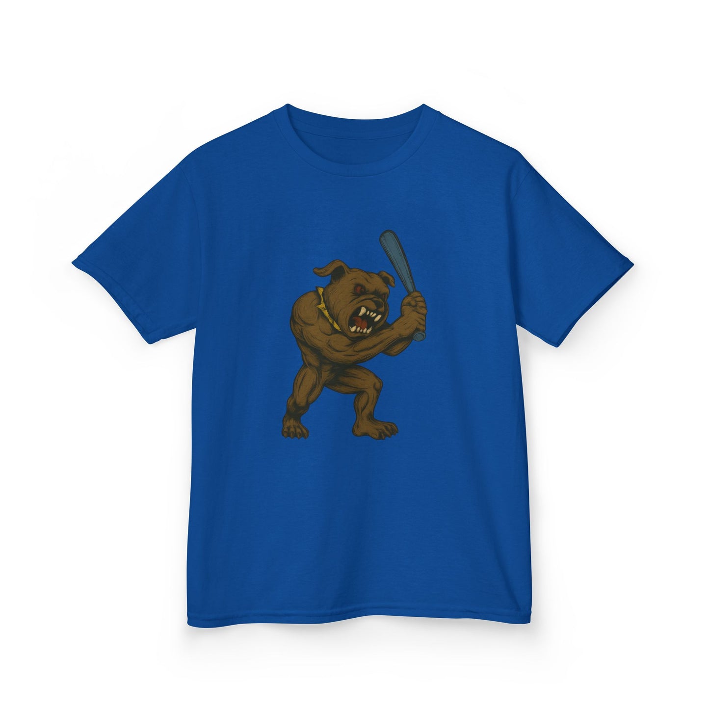 Kids Baseball Graphic Tee with Fun Dawg Design, Unisex,  Cool Casual Wear