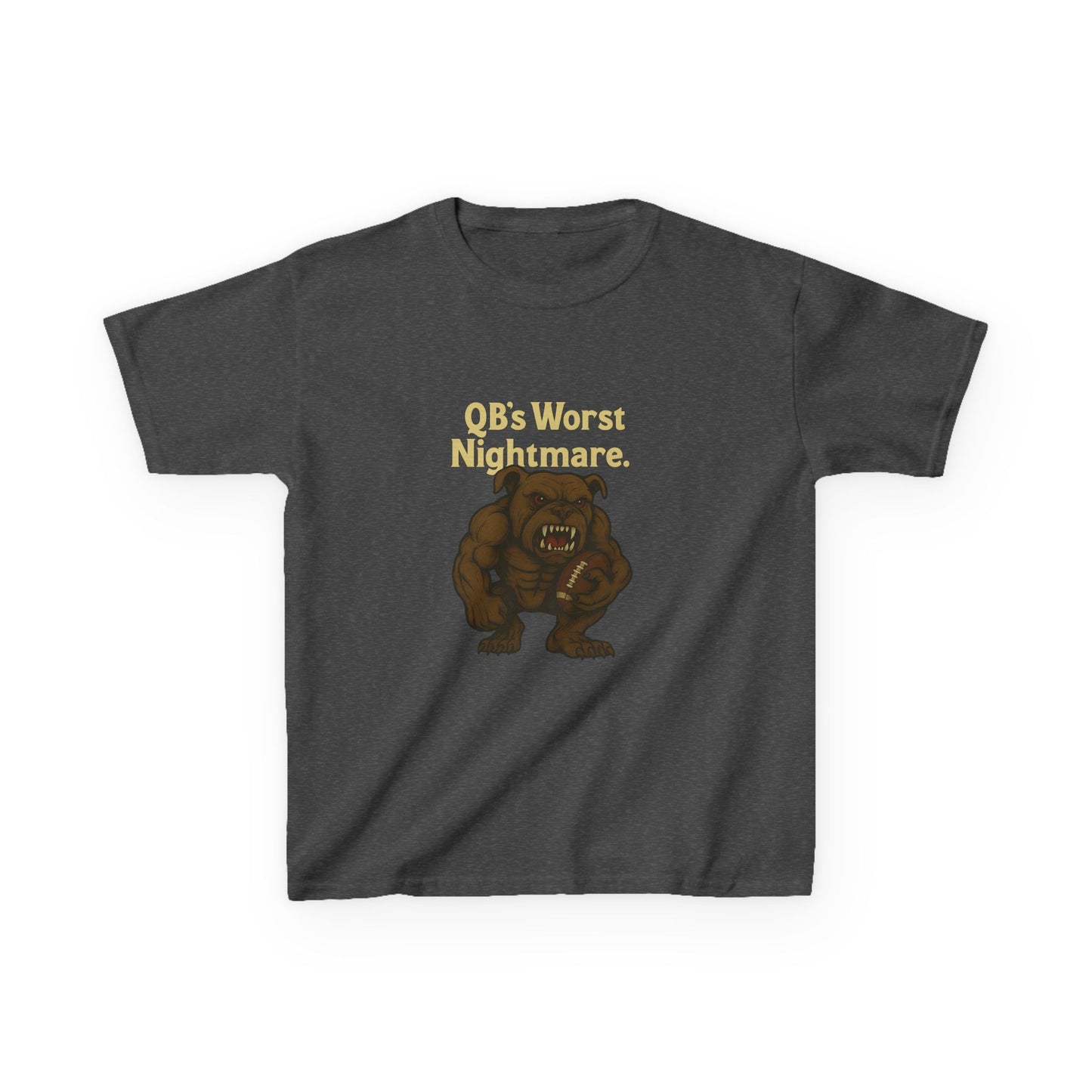 Kids Dawg T-Shirt- QB's Worst Nightmare, Playful Outfit