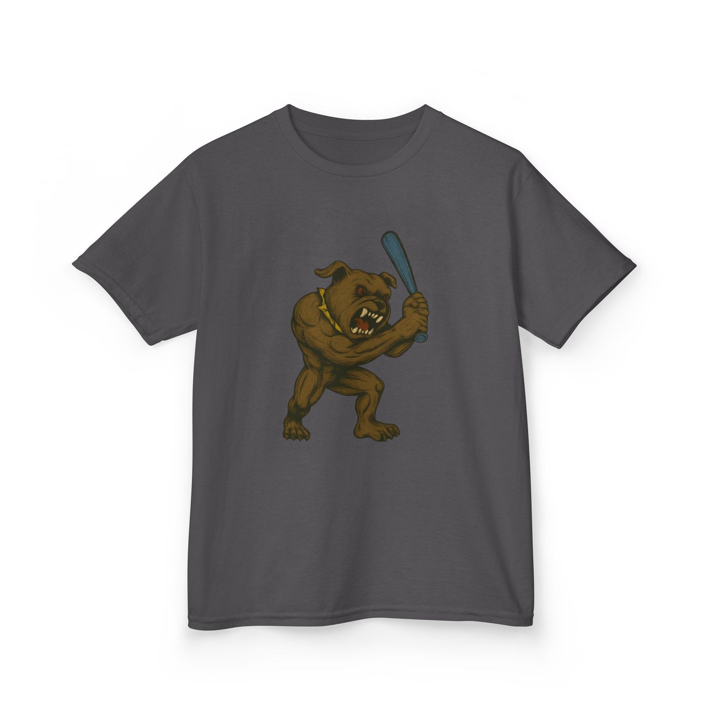 Kids Baseball Graphic Tee with Fun Dawg Design, Unisex,  Cool Casual Wear