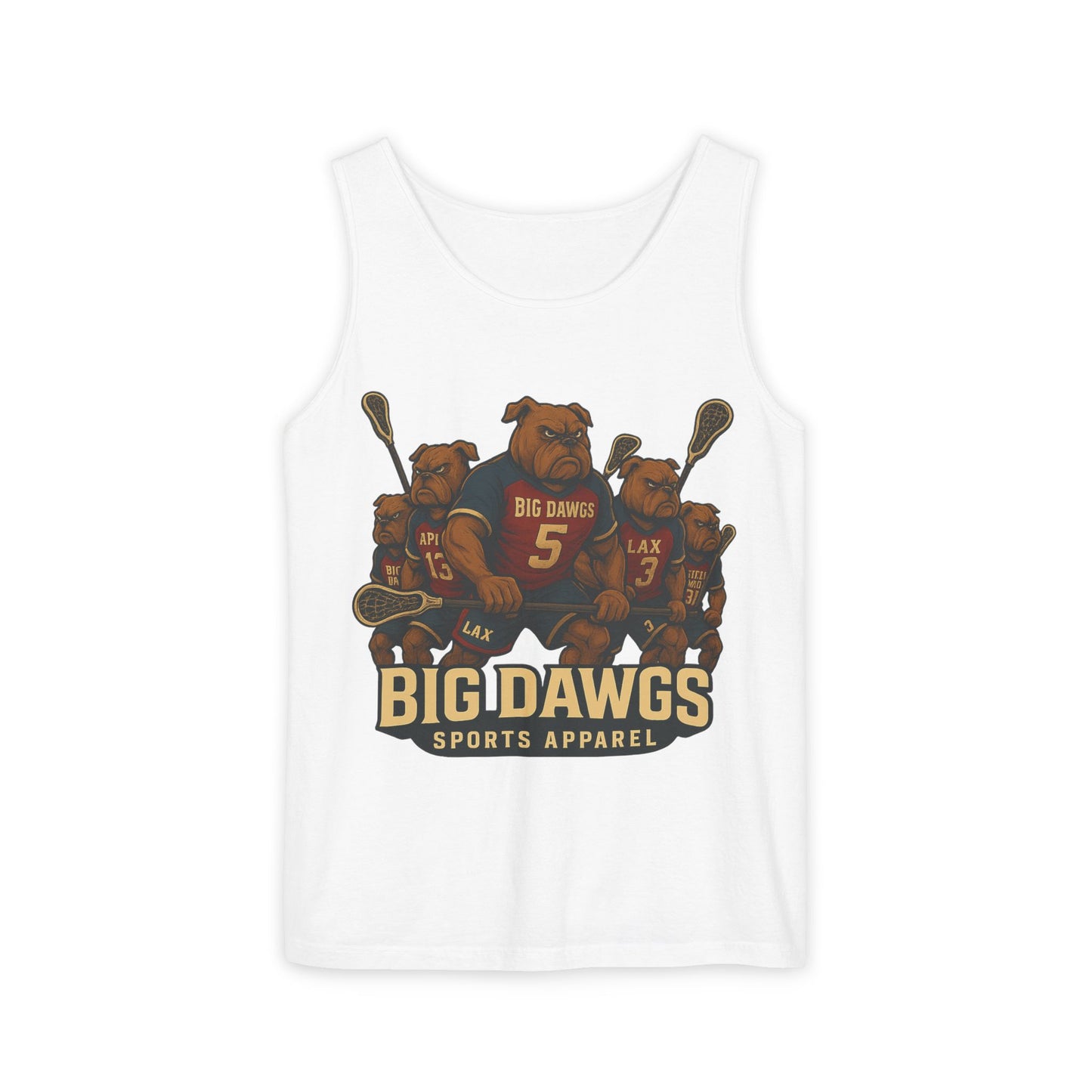 Big Dawgs Sports Apparel Tank Top - Men's Garment-Dyed Summer Wear, Perfect for Sports Fans, Casual Outings
