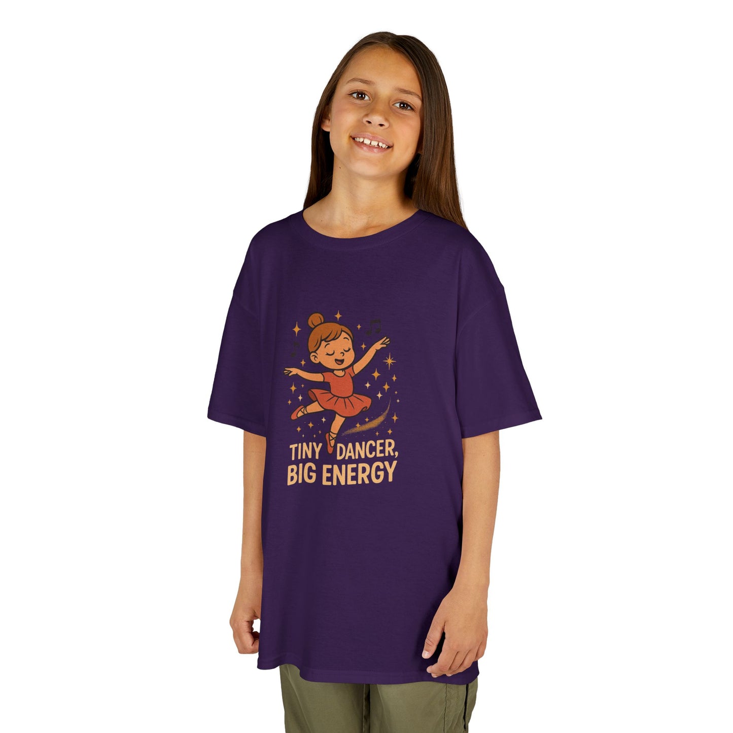 Girls T-shirt- Tiny Dancer Kids Tee - Fun Cotton T-Shirt for Young Dancers