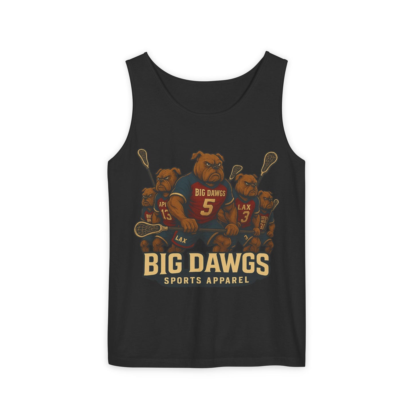 Big Dawgs Sports Apparel Tank Top - Men's Garment-Dyed Summer Wear, Perfect for Sports Fans, Casual Outings