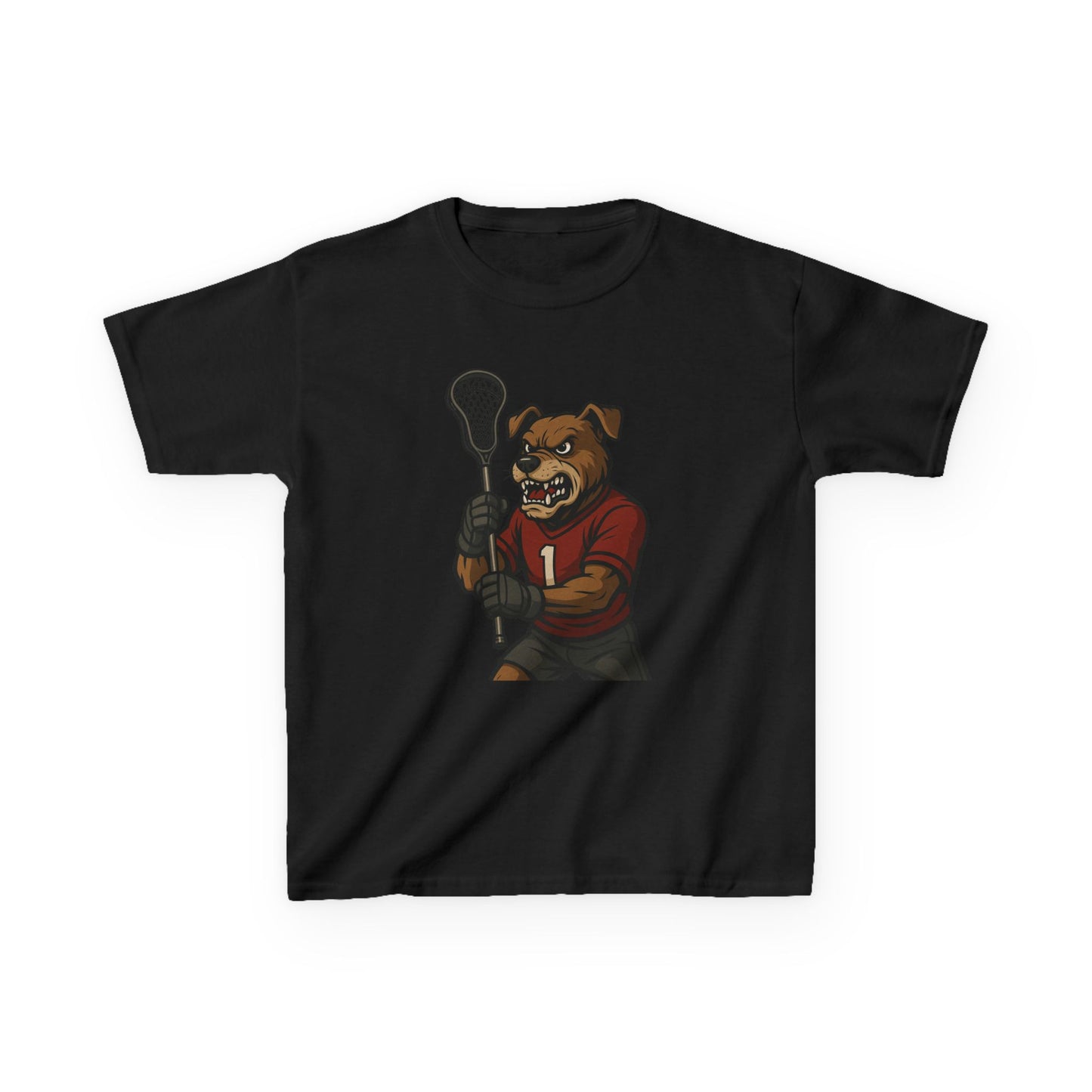 Kids Lacrosse Dog Tee - Unisex, Fun Sports Apparel