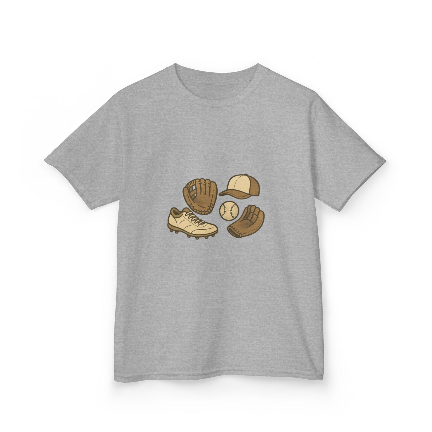 Unisex- Kids Baseball Gear Tee, Child's Sports Shirt