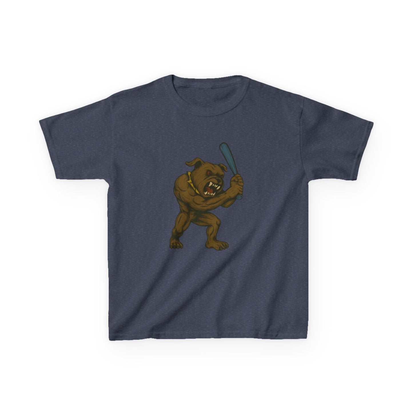 Kids Baseball Graphic Tee with Fun Dawg Design, Unisex,  Cool Casual Wear