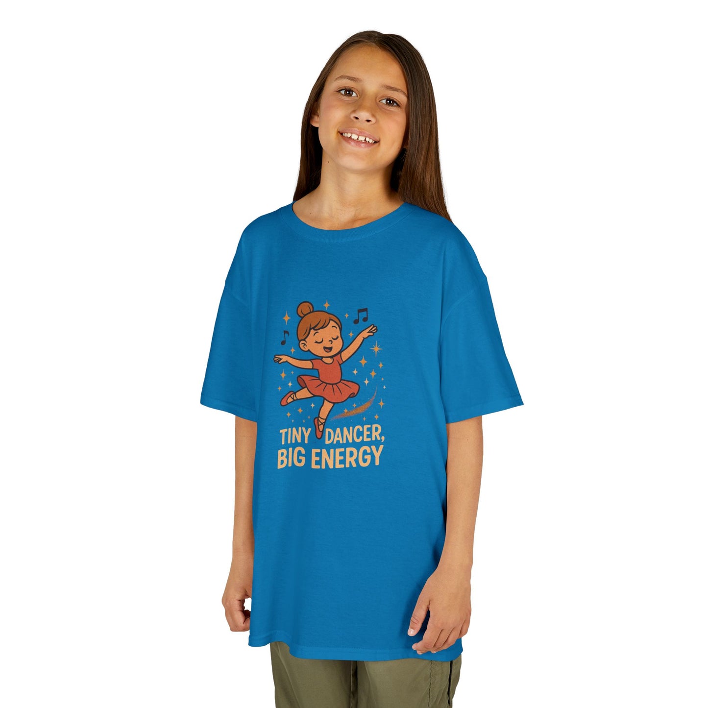 Girls T-shirt- Tiny Dancer Kids Tee - Fun Cotton T-Shirt for Young Dancers