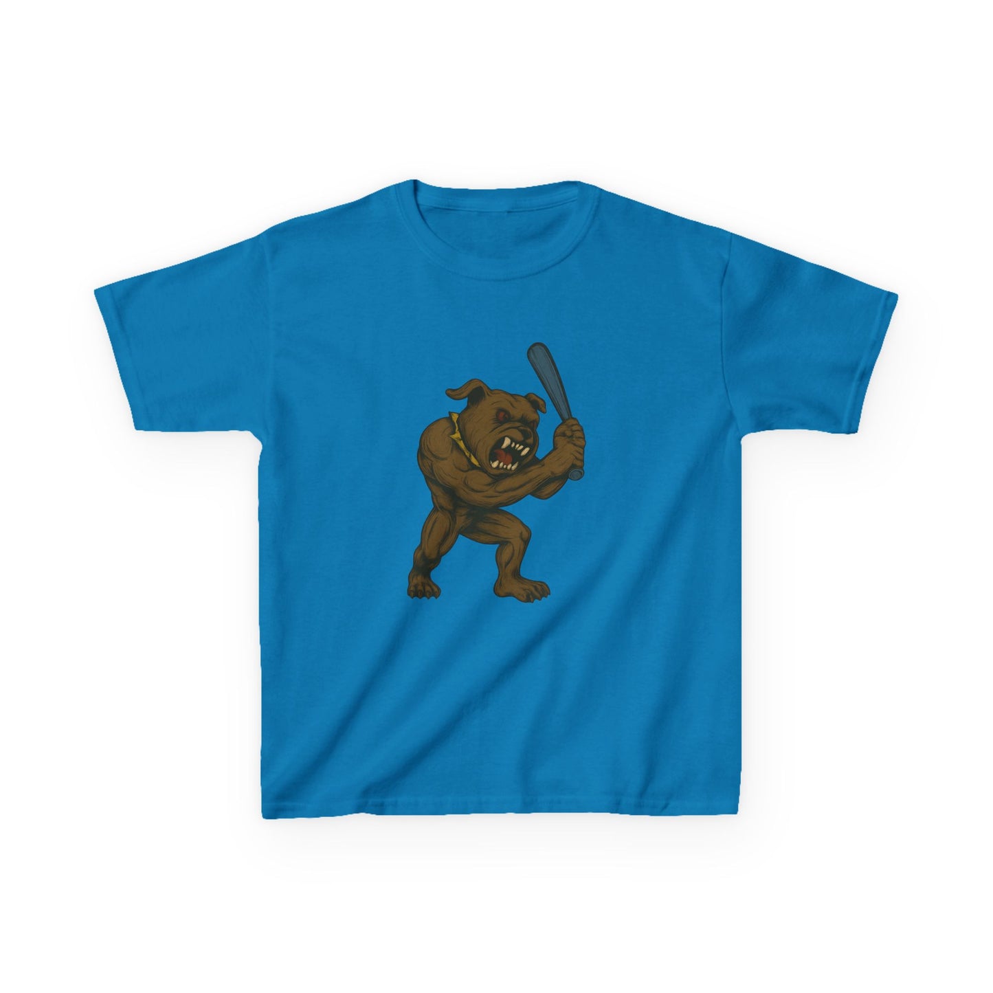 Kids Baseball Graphic Tee with Fun Dawg Design, Unisex,  Cool Casual Wear