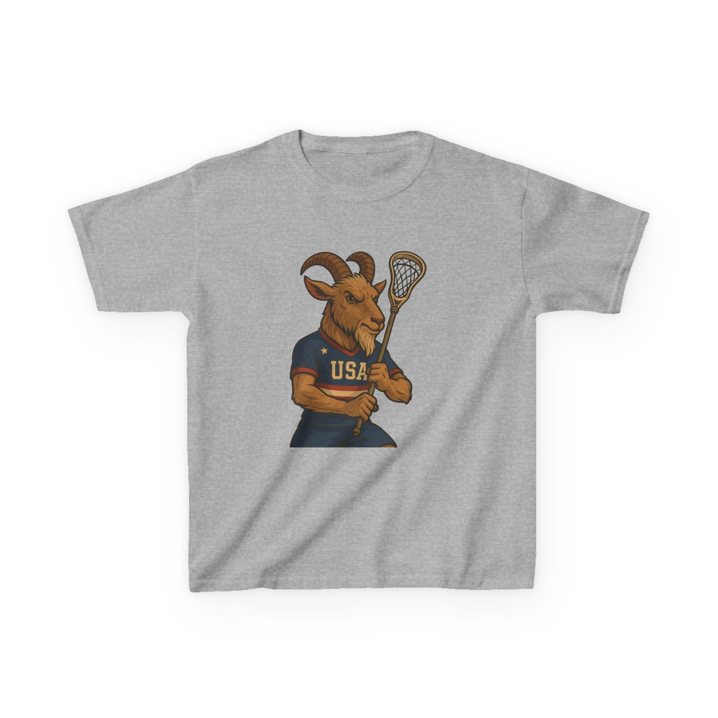 Kid's USA Lacrosse Kids Heavy Cotton™ Tee, Boy/Girl Youth Sports Shirt