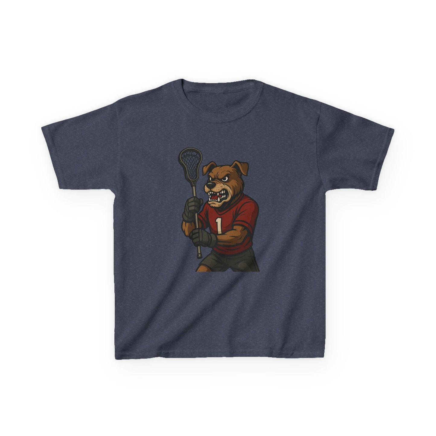 Kids Lacrosse Dog Tee - Unisex, Fun Sports Apparel