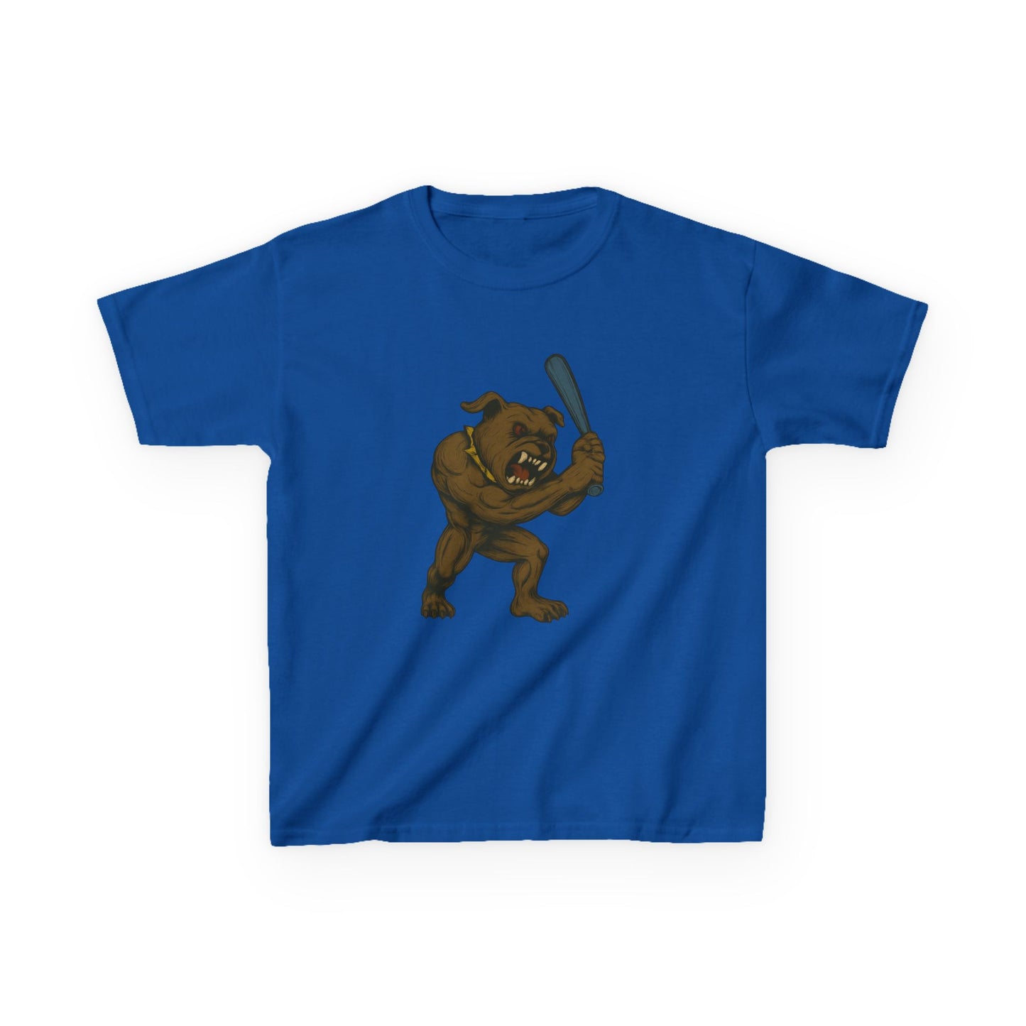 Kids Baseball Graphic Tee with Fun Dawg Design, Unisex,  Cool Casual Wear